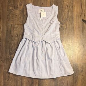Paper Heart Elegant Light Blue Sleeveless Dress